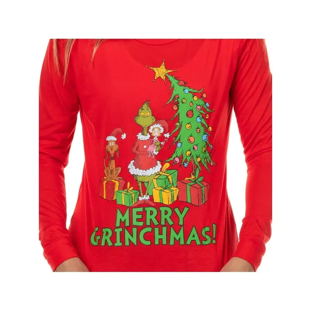 NEW! L Dr. Seuss The Grinch Christmas Pajamas Matching Family Sleepwear